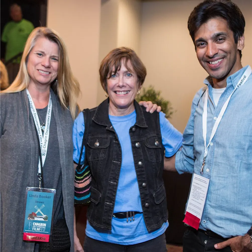 Team at a film festival